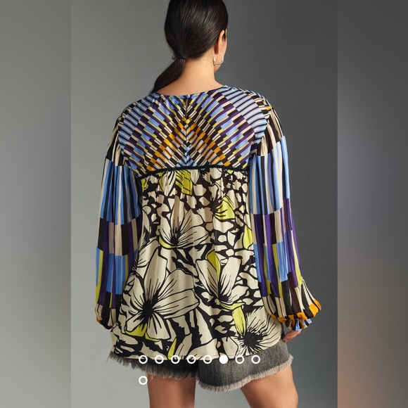 Bl-nk Miranda Peasant Blouse XXSP - Picture 5 of 8